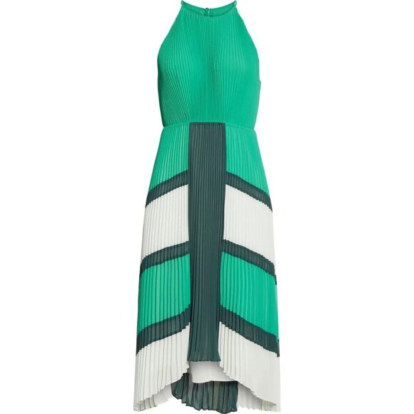 Ted Baker London Nellina Pleated Midi Dress 4 (US Size 10) - Picture 13 of 14